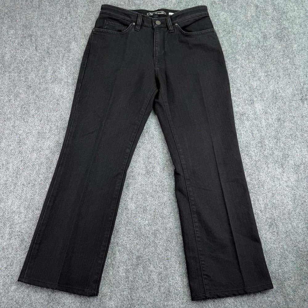 Men's Straight Black Jeans
